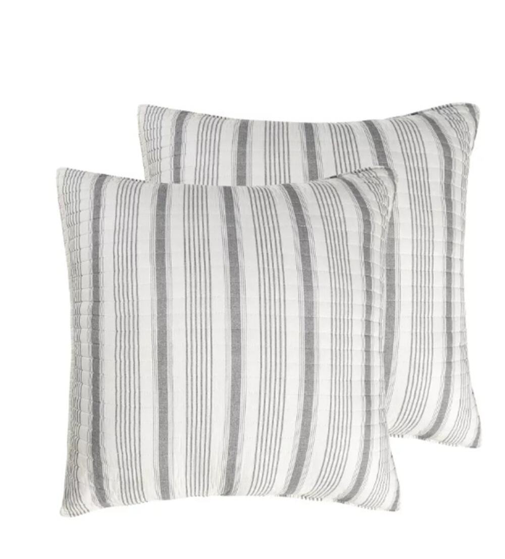Camden Grey Euro Sham - Set of 2 - Levtex Home